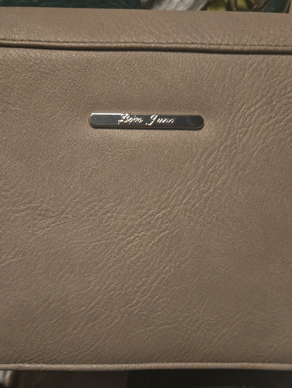 Taupe Floral Appliqué Crossbody Bag - Women - Picture 8 of 8